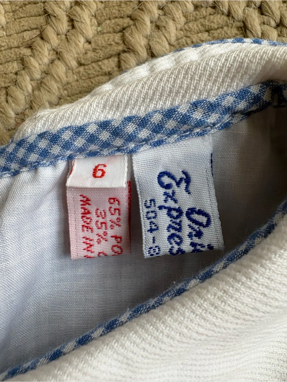 Orient expressed size 6 smocked dress
